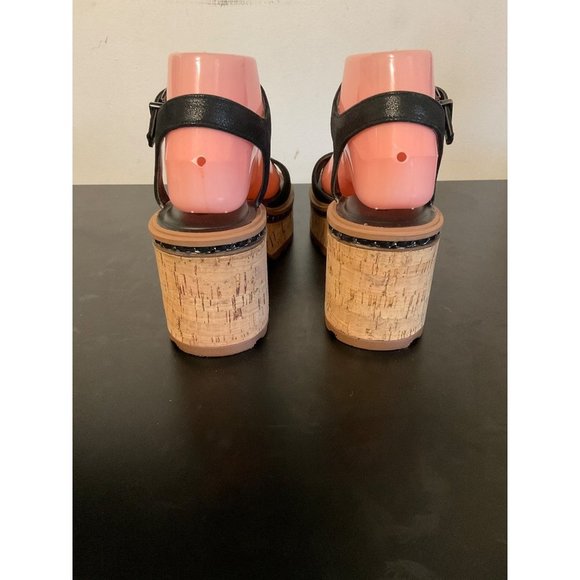 Karl Lagerfeld Black Platform Sandals - Picture 4 of 7